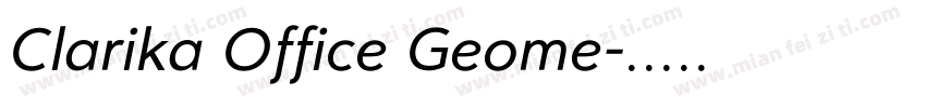 Clarika Office Geome字体转换